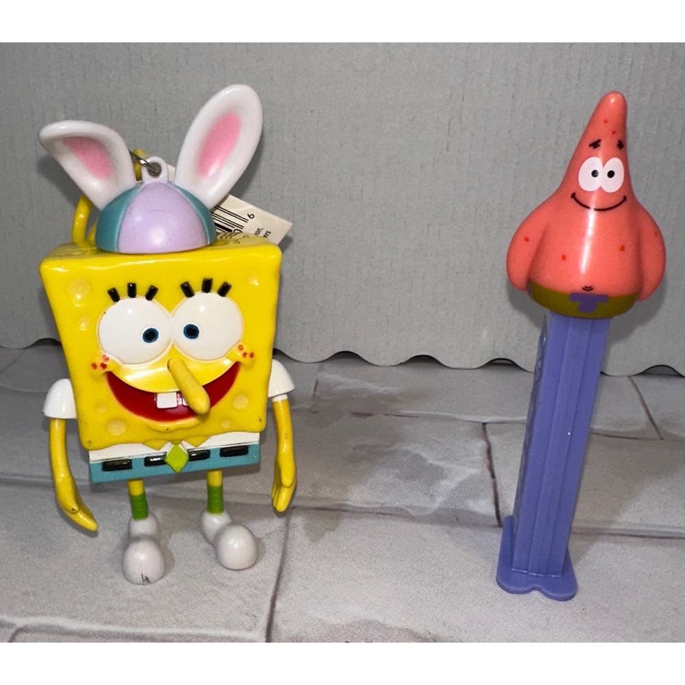SpongeBob SquarePants Easter Dispenser Buddy & Patrick Star PEZ Dispenser